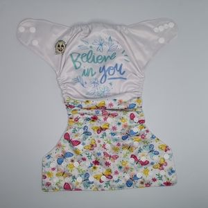 👣4/$40👣 OS Pocket Cloth Diaper "Believe in you"